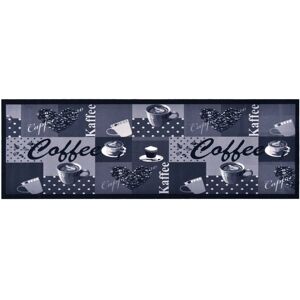 BERKFIELD HOME Royalton Kitchen Carpet Washable Coffee Blue 45x150 cm