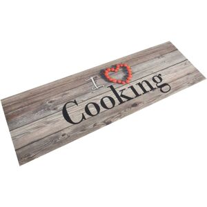 Berkfield Home - Royalton Kitchen Rug Washable Cooking Grey 60x180 cm Velvet