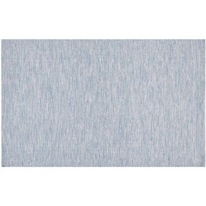 Beliani - Modern Living Room Office Indoor Cotton Area Rug Light Blue 140 x 200 cm Dernice - Blue