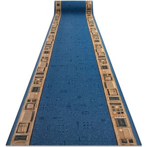 RUGSX Runner anti-slip JENA blue 80cm blue 80x290 cm