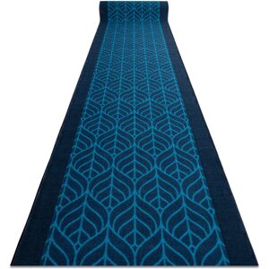 Rugsx - Runner anti-slip feathers navy blue 120cm blue 120x280 cm