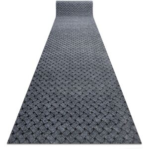 Rugsx - Runner - Doormat antislip 100 cm vectra 902 outdoor, indoor light grey grey 100x300 cm