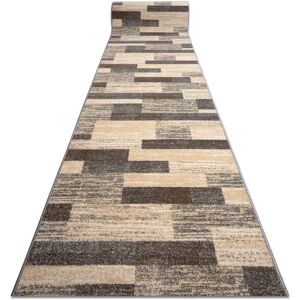 RUGSX Runner karmel Deski boards grey caramel 100cm beige 100x1350 cm