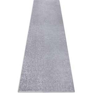 Rugsx - Runner santa fe silver 92 plain, flat, one colour grey 100x230 cm