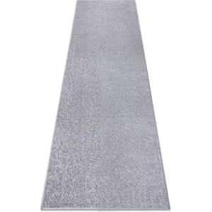 Rugsx - Runner santa fe silver 92 plain, flat, one colour grey 50x170 cm