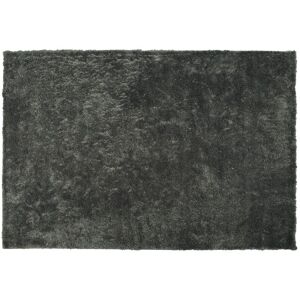 BELIANI Modern Area Fluffy Rug Shaggy High-Pile 160 x 230 cm Dark Grey Evren - Grey