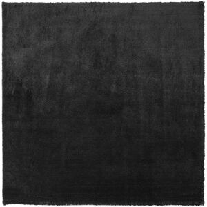 Beliani - Modern Area Fluffy Rug Shaggy High-Pile 200 x 200 cm Black Evren - Black