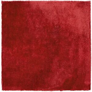 Beliani - Modern Area Fluffy Rug Shaggy High-Pile 200 x 200 cm Red Evren - Red