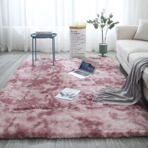 Xuigort - Soft Modern Indoor Shaggy 4x6.6 Rug for Bedroom Livingroom Dorm Kids Room Home Decorative, Non-Slip Plush Fluffy Furry Fur Area Rugs Comfy