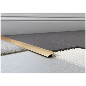 Gold 40mm x 900mm Aluminium Adjustable Floor Transition Carpet to Tile Trim - aftg - Gold - Tileasy