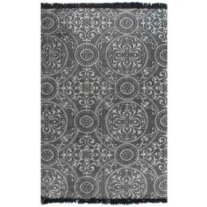 Sweiko - Kilim Rug Cotton 120x180 cm with Pattern Grey VDTD12484