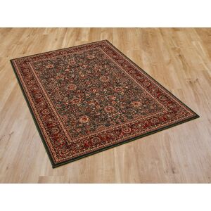 MASTERCRAFT Kashqai 4362 400 Green 240cm x 340cm Rectangle - Green and Multicoloured and Red