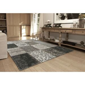 LOUIS DE POORTERE Vintage 8101 - Multi Black&White 280cm x 360cm Rectangle - Grey and Black