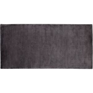 Beliani - Modern Handmade Dark Grey Living Room Home Office Area Rug 80 x 150 cm Gesi ii - Grey