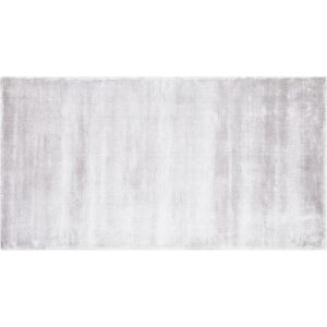 BELIANI Modern Handmade Light Grey Living Room Home Office Area Rug 80 x 150 cm Gesi II - Grey