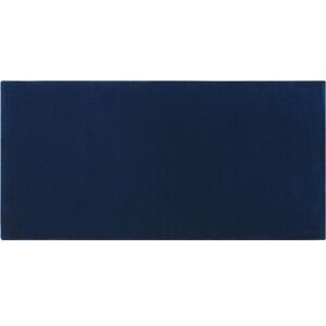 Beliani - Modern Handmade Navy Blue Living Room Home Office Area Rug 80 x 150 cm Gesi ii - Blue