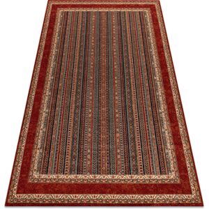 RUGSX Wool carpet kashqai 4357 300 frame, oriental green / claret multicolour 135x200 cm