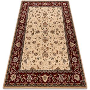 Rugsx - Wool carpet omega aries flowers light ruby beige 135x200 cm