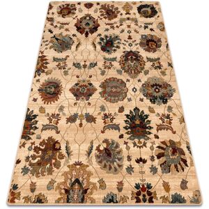 RUGSX Wool carpet superior latica cream beige 300x400 cm