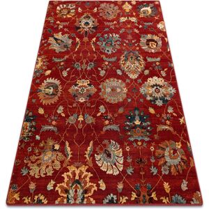 RUGSX Wool carpet superior latica ruby red 170x235 cm