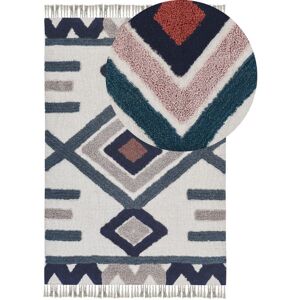 Beliani - Area Rug Multicolour Handwoven Tufted Cotton Rectangular 160 x 230 cm Kozlu