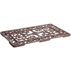 BISCOTTINI Cast iron doormat entrance 58x34x1.5 cm Rectangular outdoor doormat Home entrance doormat Non-slip metal mat