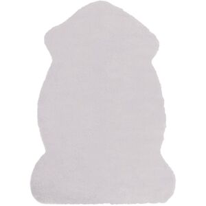 Beliani - Modern Area Rug Grey Decor 60 x 90 cm Faux Fur Rabbit Living Room Bedroom Undara