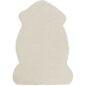 Beliani - Modern Area Rug Decor 60 x 90 cm Faux Fur Rabbit Living Room Bedroom Beige Undara