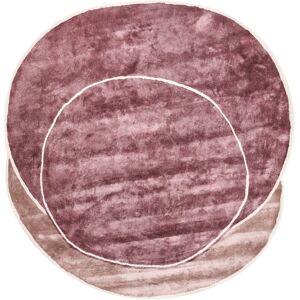 Beliani - Modern Area Rug Viscose and Wool Handmade Triangle Shape 200 x 200 cm Pink Kanrach