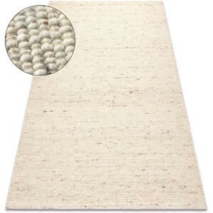 Rugsx - nepal 2100 beige carpet - woolen, double-sided, natural beige 80x150 cm