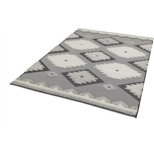 LORD OF RUGS Outdoor Black Cream Rug Tribal Geometric for Garden, Patio, Trellis, Balcony, Picnic, Backyard, Living Room Premium Monty Rug in X-Large 200x290 cm