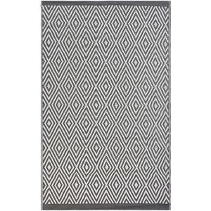 Beliani - Area Rug Modern Grey Diamond Pattern Outdoor 120 x 180 cm Sikar