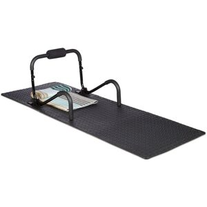 Relaxdays - Set of 16 Interlocking Floor Protective Mats, 60 x 60 cm each, 6m², Surface Protection, Sound-absorbing, Black