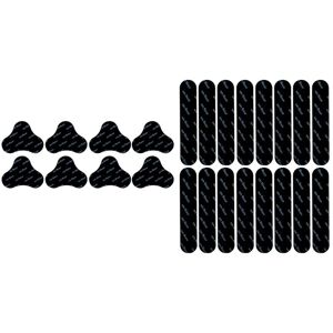 Tlily - Rug Gripper Tape, 24 Pcs Rug Grip Kit Reusable Rug Pad Anti-Curling, Keep Your Rug in Place Make Corner Flat, Washable