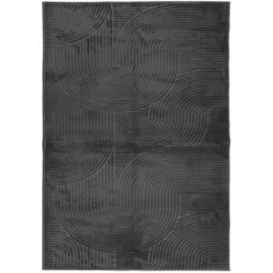Vidaxl - Rug iza Short Pile Scandinavian Look Anthracite 160x230 cm