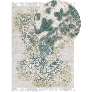 Beliani - Vintage Oriental Distressed Area Rug Living Room Beige Green 160 x 230 cm Boyali