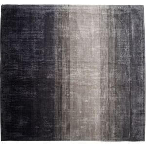 Beliani - Modern Area Rug Viscose Living Room Grey Tones and Black 200 x 200 cm Ercis