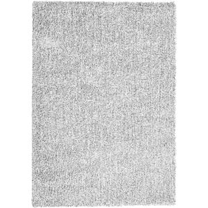 Beliani - Modern Area Rug Polyester Shaggy Machine-Tufted 160x230 cm Salt and Pepper Demre