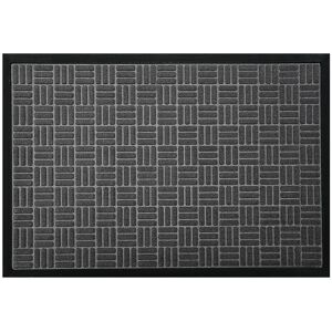 LINGHHANG 1 Modern Kitchen Runner Mat with Border, Absorbent, Non-Slip, Washable, Grey - 45x75 cm LINGHHANG 1 Modern Kitchen Runner Mat with Border, Absorbent, Non-Slip, Washable, Grey - 45x75 cm