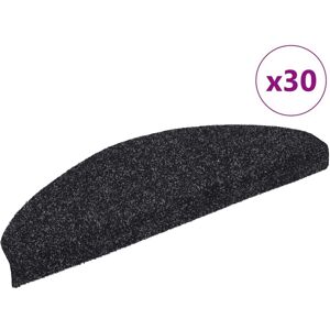 Vidaxl - Stair Mats Self-adhesive 30 pcs 65x21x4 cm Black Half Round Large Vidaxl - Stair Mats Self-adhesive 30 pcs 65x21x4 cm Black Half Round Large