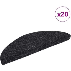 Vidaxl - Stair Mats Self-adhesive 20 pcs 56x17x3 cm Black Half Round Vidaxl - Stair Mats Self-adhesive 20 pcs 56x17x3 cm Black Half Round
