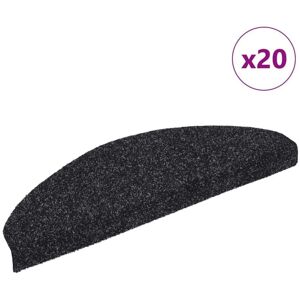 Vidaxl - Stair Mats Self-adhesive 20 pcs 65x21x4 cm Black Half Round Large Vidaxl - Stair Mats Self-adhesive 20 pcs 65x21x4 cm Black Half Round Large