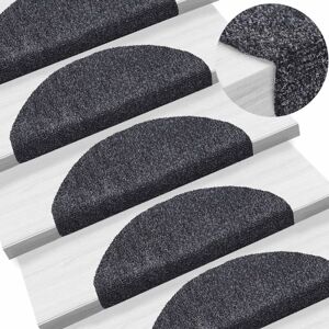 Vidaxl - Stair Mats Self-adhesive 15 pcs 65x21x4 cm Dark Grey Half Round Large Vidaxl - Stair Mats Self-adhesive 15 pcs 65x21x4 cm Dark Grey Half Round Large