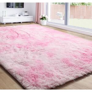 Groofoo - 160 x 200cm living room carpet long haired bedroom carpet children's bedroom large size soft fluffy pink Groofoo - 160 x 200cm living room carpet long haired bedroom carpet children's bedroom large size soft fluffy pink