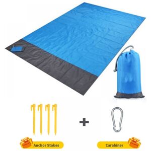 Cyslmuk - 1pc (blue)Beach Mat, Extra Large 200cm x 210cm Waterproof Sandproof Picnic Blanket, Machine Washable Nylon Cyslmuk - 1pc (blue)Beach Mat, Extra Large 200cm x 210cm Waterproof Sandproof Picnic Blanket, Machine Washable Nylon