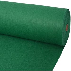 Exhibition Carpet Plain 1x24 m Green vidaXL Exhibition Carpet Plain 1x24 m Green vidaXL
