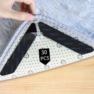 Hoopzi - 32 Pcs Non-Slip Mats, Reusable and Washable Non-Slip Mat Pads for Floors, Carpet Stickers for All Types and Sizes of Carpets to Keep Your Hoopzi - 32 Pcs Non-Slip Mats, Reusable and Washable Non-Slip Mat Pads for Floors, Carpet Stickers for All Types and Sizes of Carpets to Keep Your