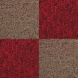 Monster Shop - 40 x Carpet Tiles 10m2 / Scarlet Red & Sand Monster Shop - 40 x Carpet Tiles 10m2 / Scarlet Red & Sand