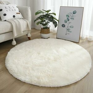 Dewdat - 4x4 Soft White Round Area Rug for Bedroom Modern Fluffy Circle Kids Girls Baby Room Indoor Plush Circle Nursery Rug Cute Cozy Living Room Dewdat - 4x4 Soft White Round Area Rug for Bedroom Modern Fluffy Circle Kids Girls Baby Room Indoor Plush Circle Nursery Rug Cute Cozy Living Room