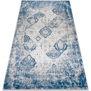 ANDRE 1819C Beige Blue Machine Washable Carpet - Rug ANDRE 1819C Beige Blue Machine Washable Carpet - Rug